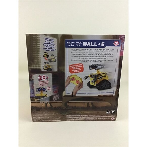 Hello Wall E RC Remote Control Toy Light up Sounds Mattel Disney Pixar 2019 New - Picture 7 of 10